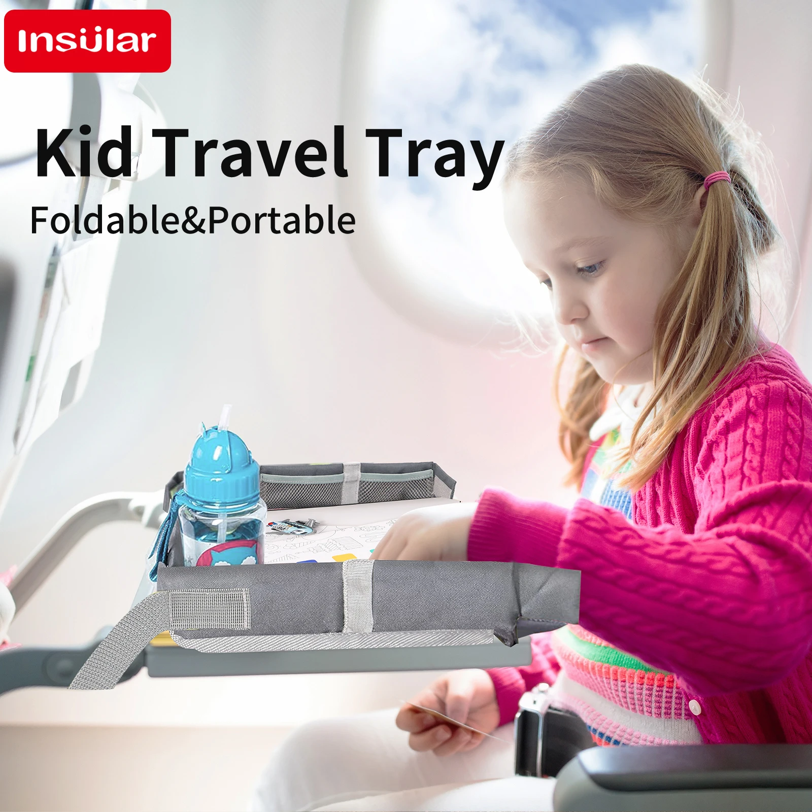 Travel Accessories Toddler - INSULAR Kids Car Seat Travel Tray,