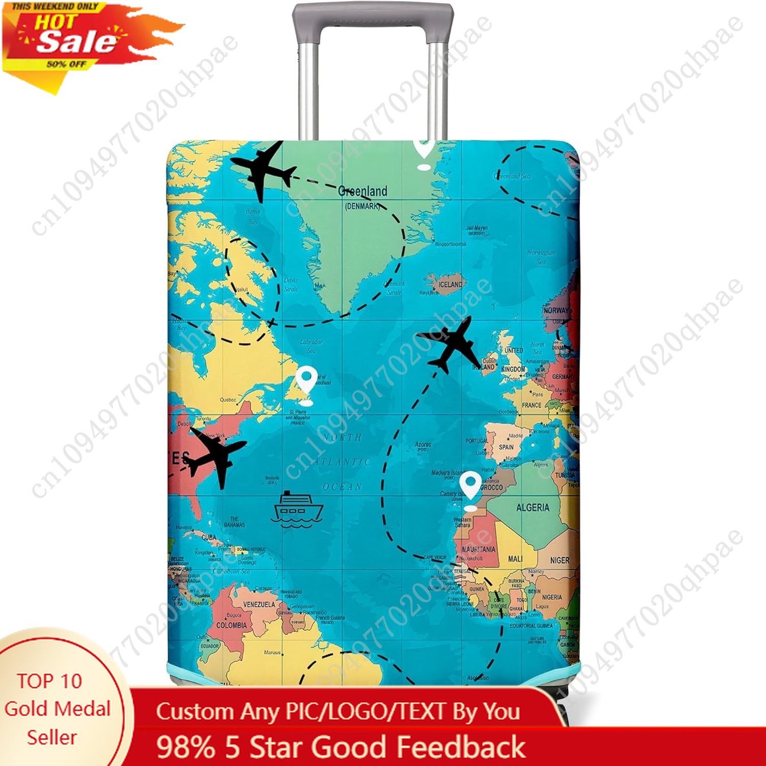 Travel Related Accessories - Travel Luggage Cover Suitcase Protector Fits