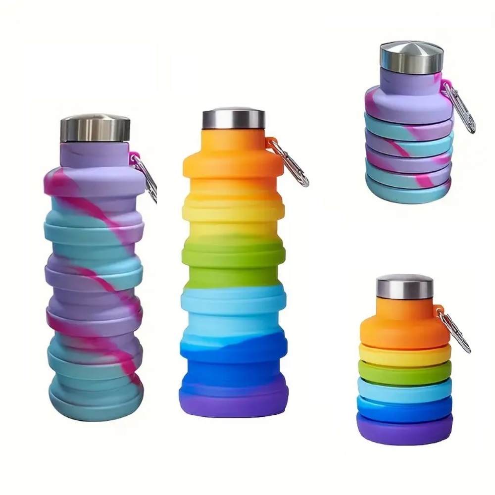 Water Bottle Collapsible - Collapsible Water Bottle, Reuseable BPA Free