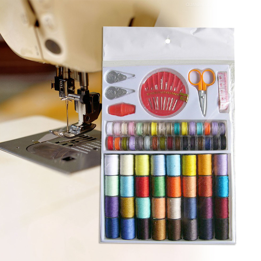 Travel Accessories To Sew - 64 Set Sewing Threads Kit Emergency