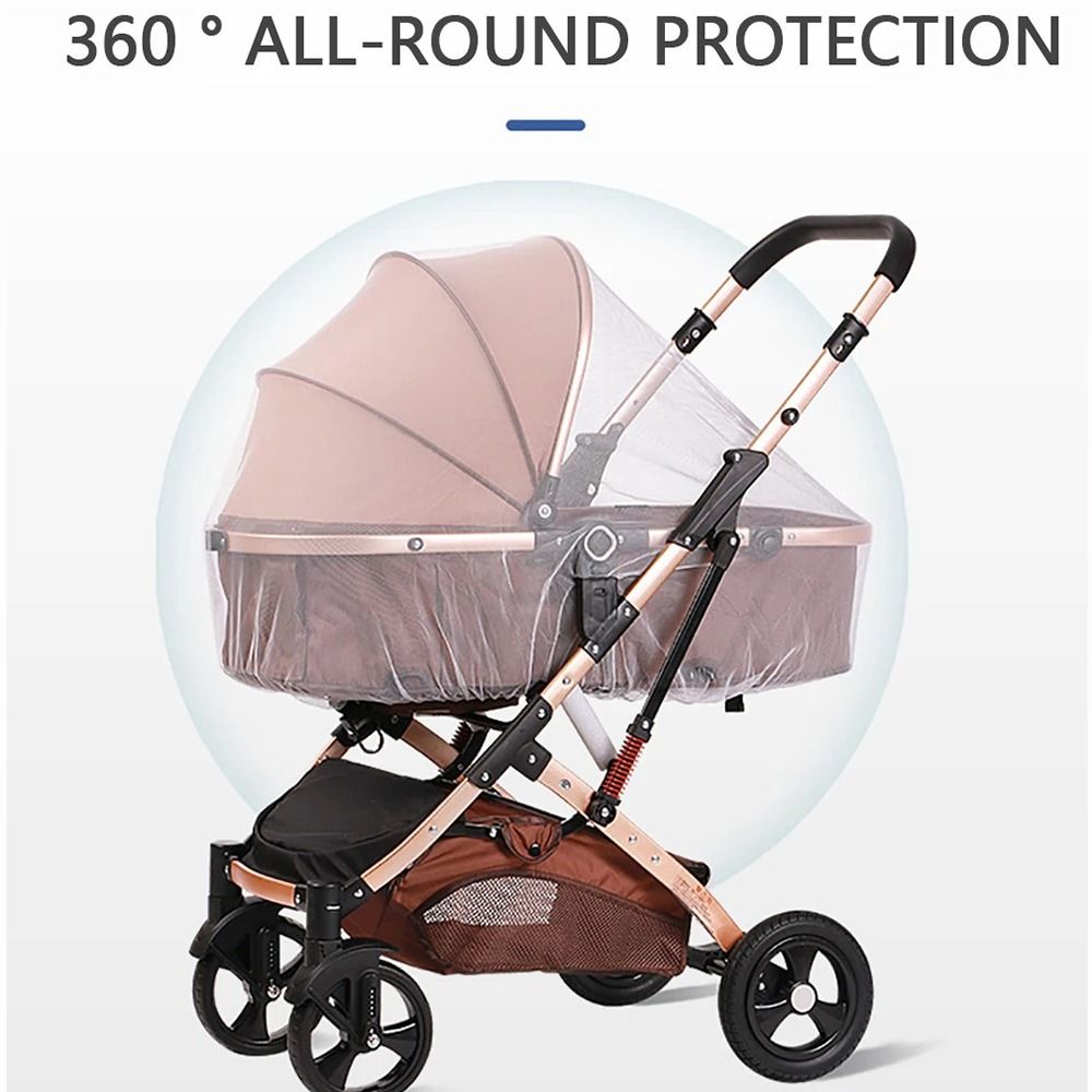 Travel Accessories For 4 Year Old - New Breathable Pushchair Mosquito Net Folding