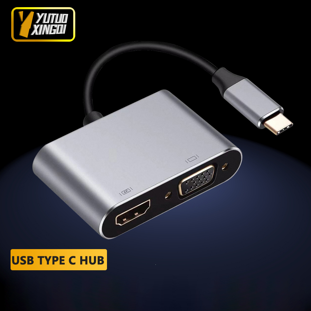 Travel Plug Type C - 4K USB Type C to VGA