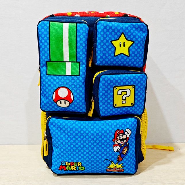 Travel Accessories Toddler - Cartoon Mario Backpack Cute Kids Large-Capacity
