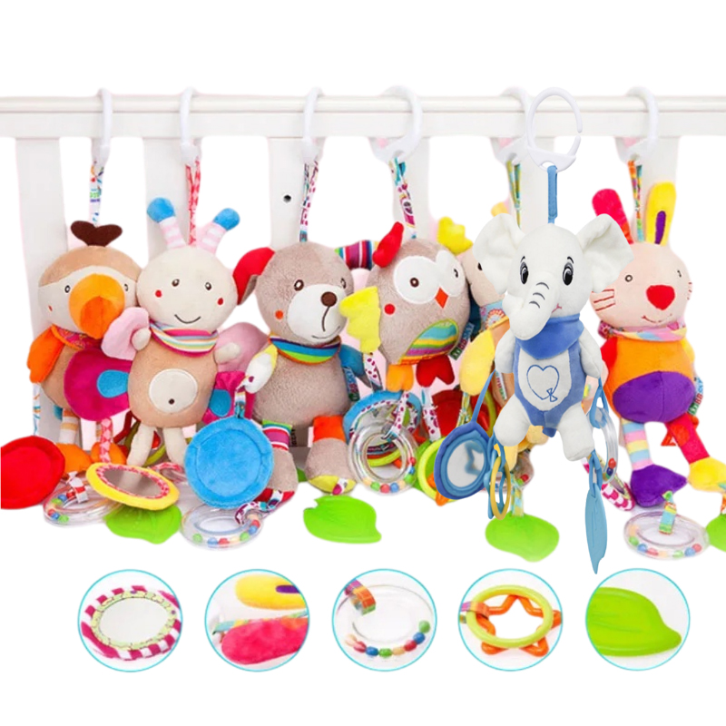 Travel Accessories Toddler - Soft Stuffed Animal Baby Rattles Hand