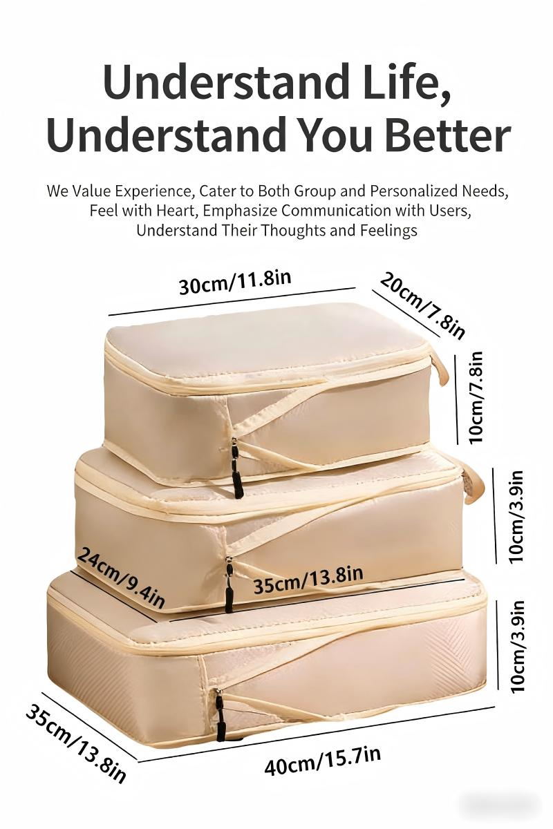 HOMEFISH 3Pcs/Set Travel Compr - Travel Accessories Organiser のレビューと価格