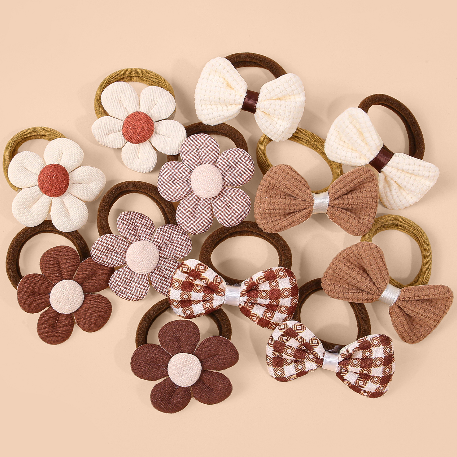 6/12pcs Sunflower Hair Ties Ki - Travel Accessories For 4 Year Old のレビューと価格