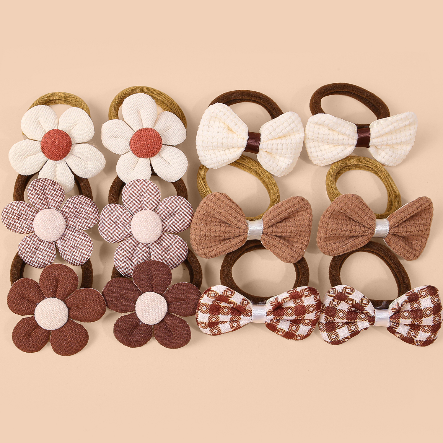 6/12pcs Sunflower Hair Ties Ki - Travel Accessories For 4 Year Old のレビューと価格