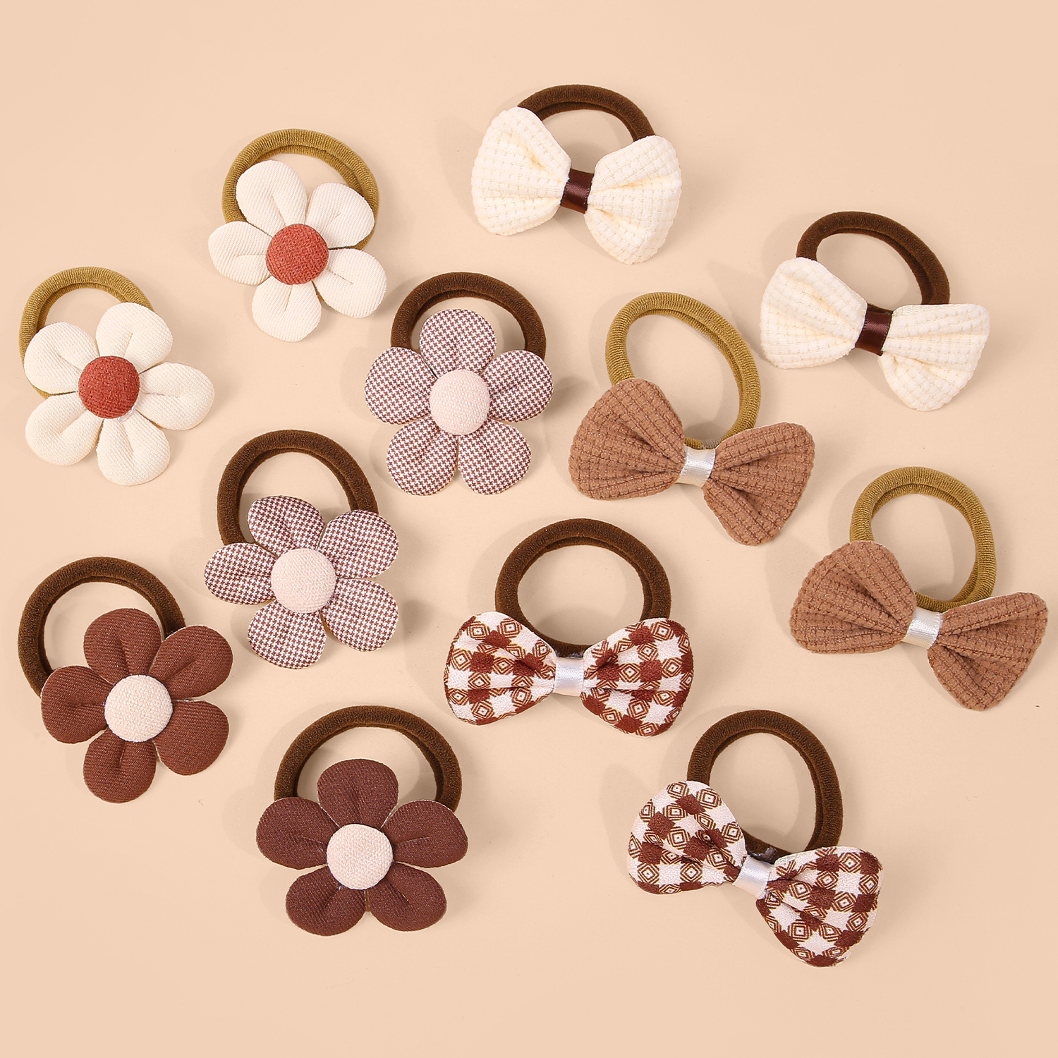 6/12pcs Sunflower Hair Ties Ki - Travel Accessories For 4 Year Old のレビューと価格
