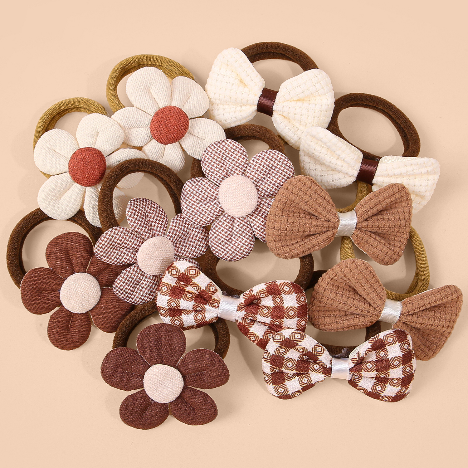 6/12pcs Sunflower Hair Ties Ki - Travel Accessories For 4 Year Old のレビューと価格