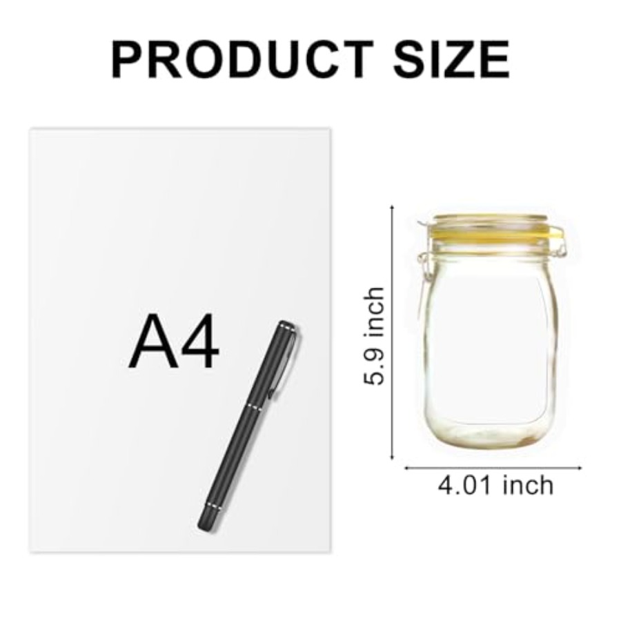 16Pcs Mason Jar Bags 5 oz - Re - Travel Ziplock Bags のレビューと価格
