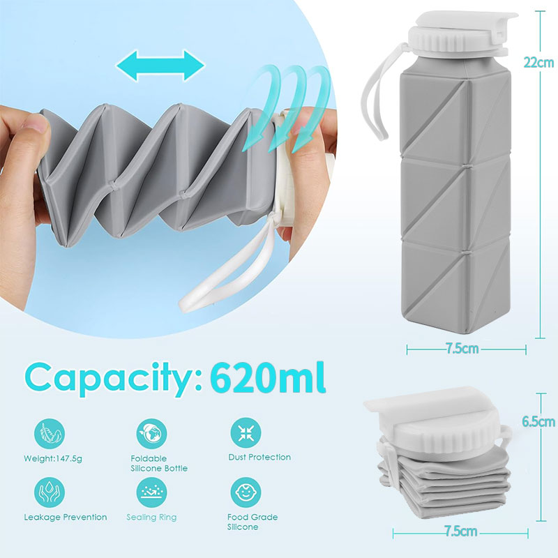 620ml Collapsible Water Bottle - Water Bottle Collapsible のレビューと価格