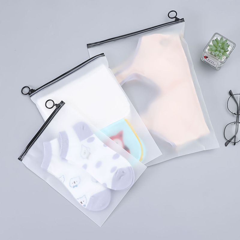 500Pcs/Lot Frosted Zipper Bag  - Travel Ziplock Bags のレビューと価格