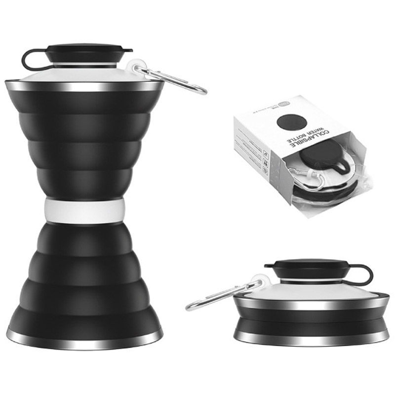 500ml Food Grade Silicone Wate - Water Bottle Collapsible のレビューと価格