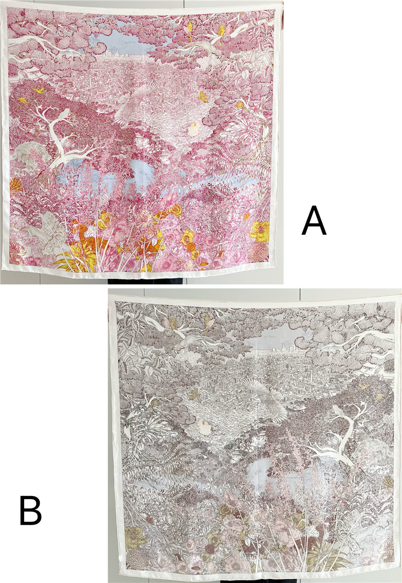 Mulberry Silk Scarf Double Fac - Travel Accessories Neck のレビューと価格