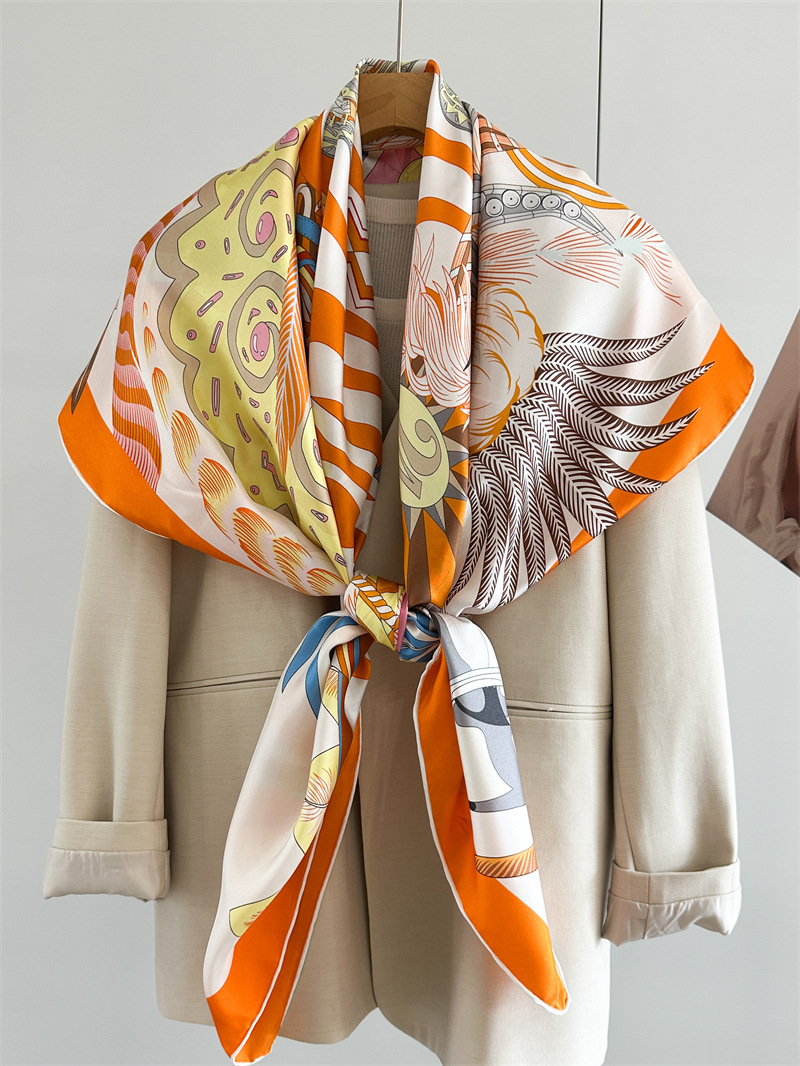 Designer Silk Scarf Women Spri - Travel Accessories Neck のレビューと価格