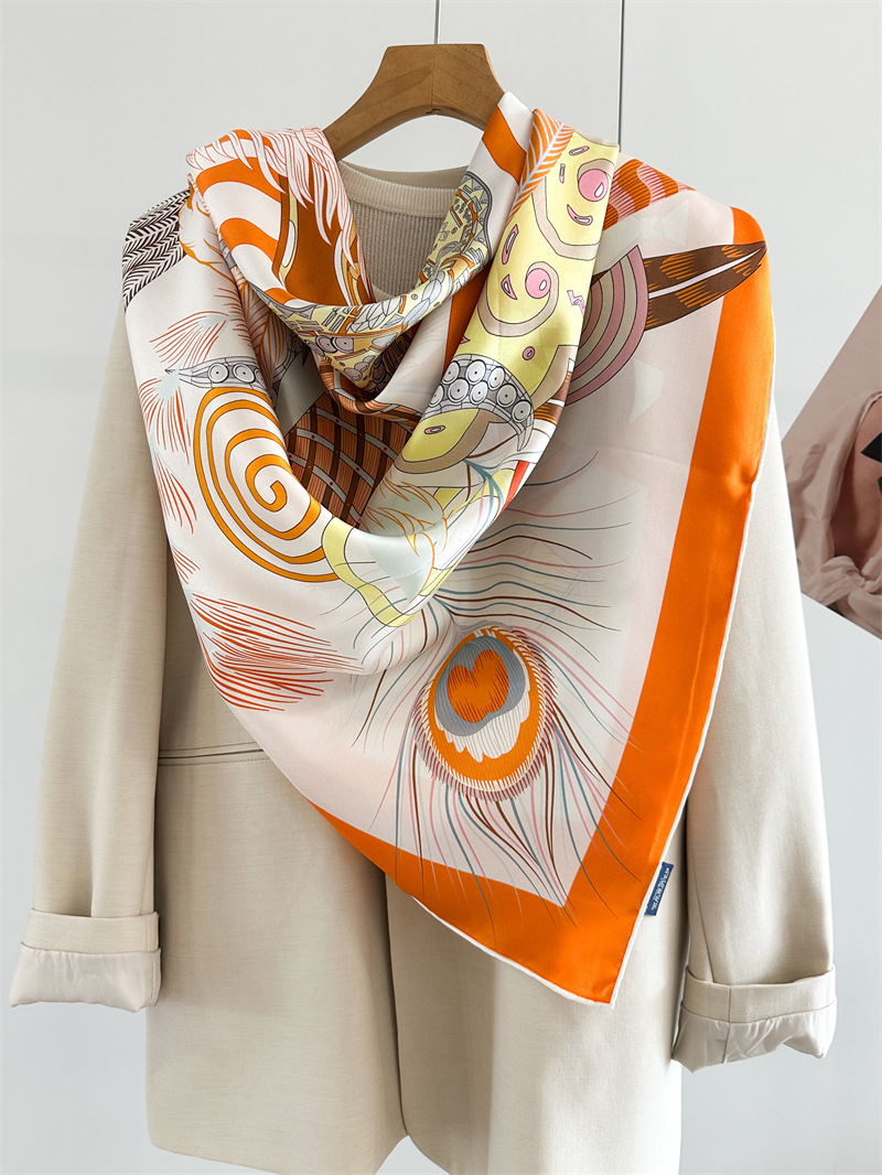 Designer Silk Scarf Women Spri - Travel Accessories Neck のレビューと価格