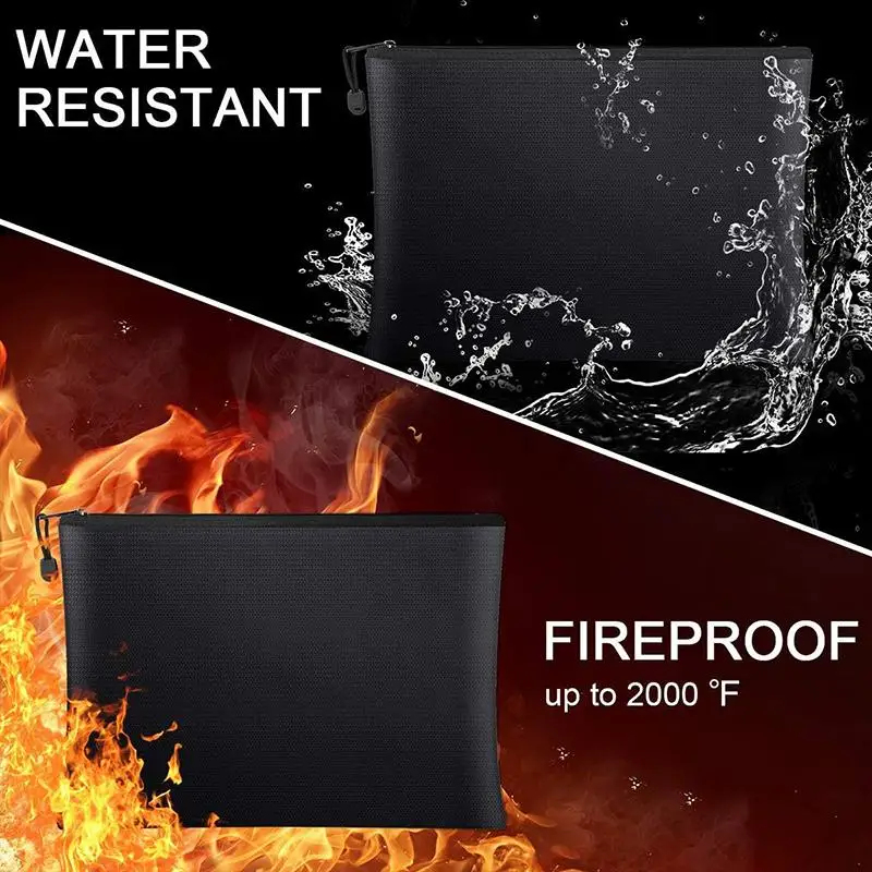 Fireproof Document Bag Waterpr - Travel Ziplock Bags のレビューと価格