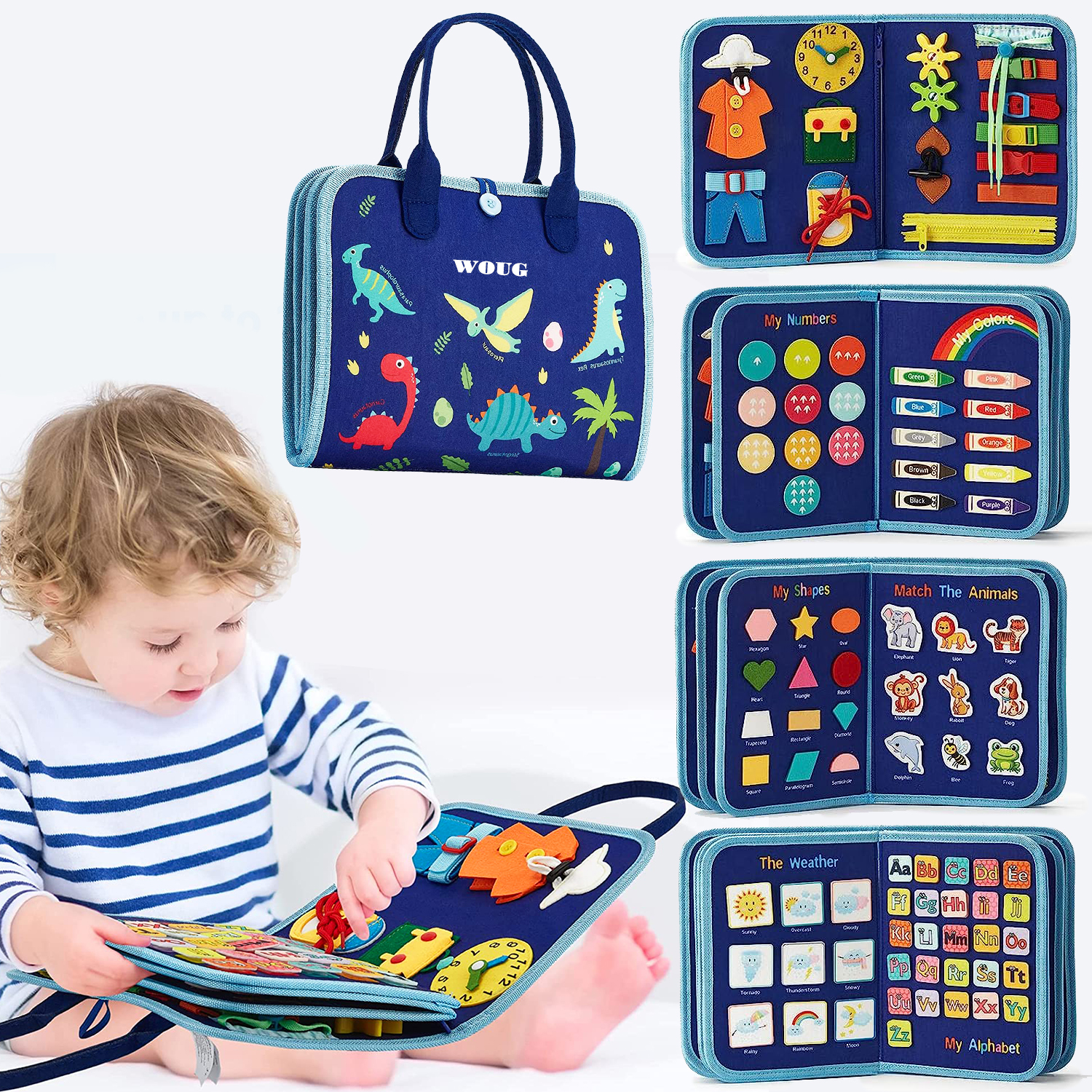 Montessori Toys Busy Board Tod - Travel Accessories Toddler のレビューと価格