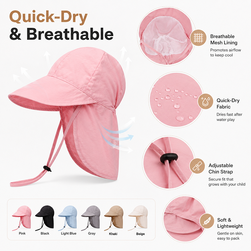 Quick Dry Baby Hats Summer Thi - Travel Accessories Neck のレビューと価格