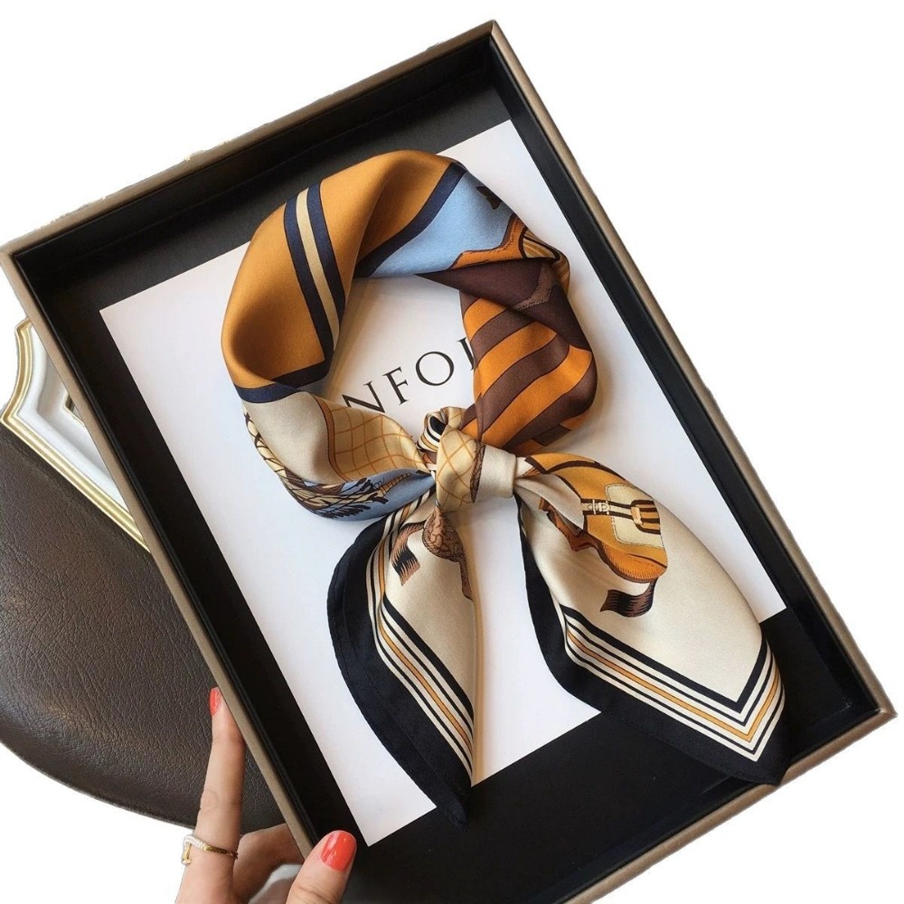 Fashion Satin Square Scarf for - Travel Accessories Neck のレビューと価格