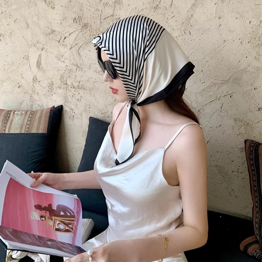 Fashion Satin Square Scarf for - Travel Accessories Neck のレビューと価格