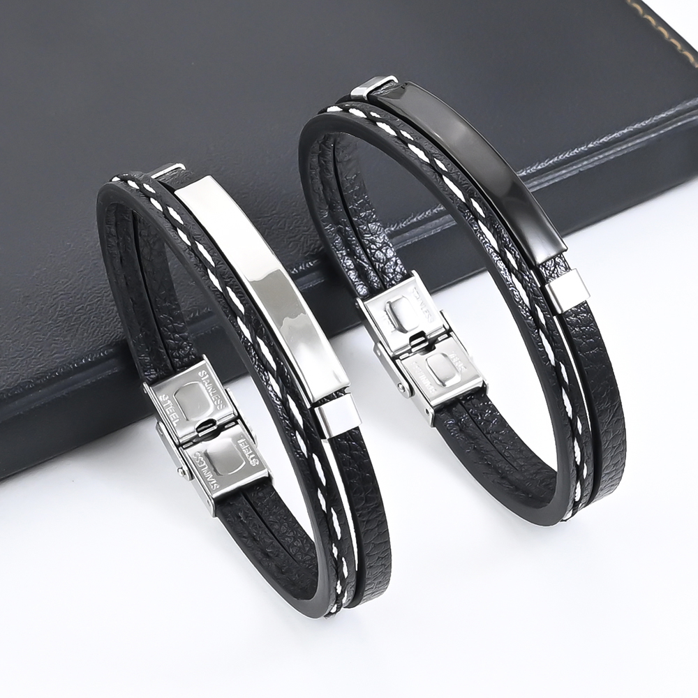 Men's Wish Stainless Steel Lea - Travel Accessories Gifts For Men のレビューと価格