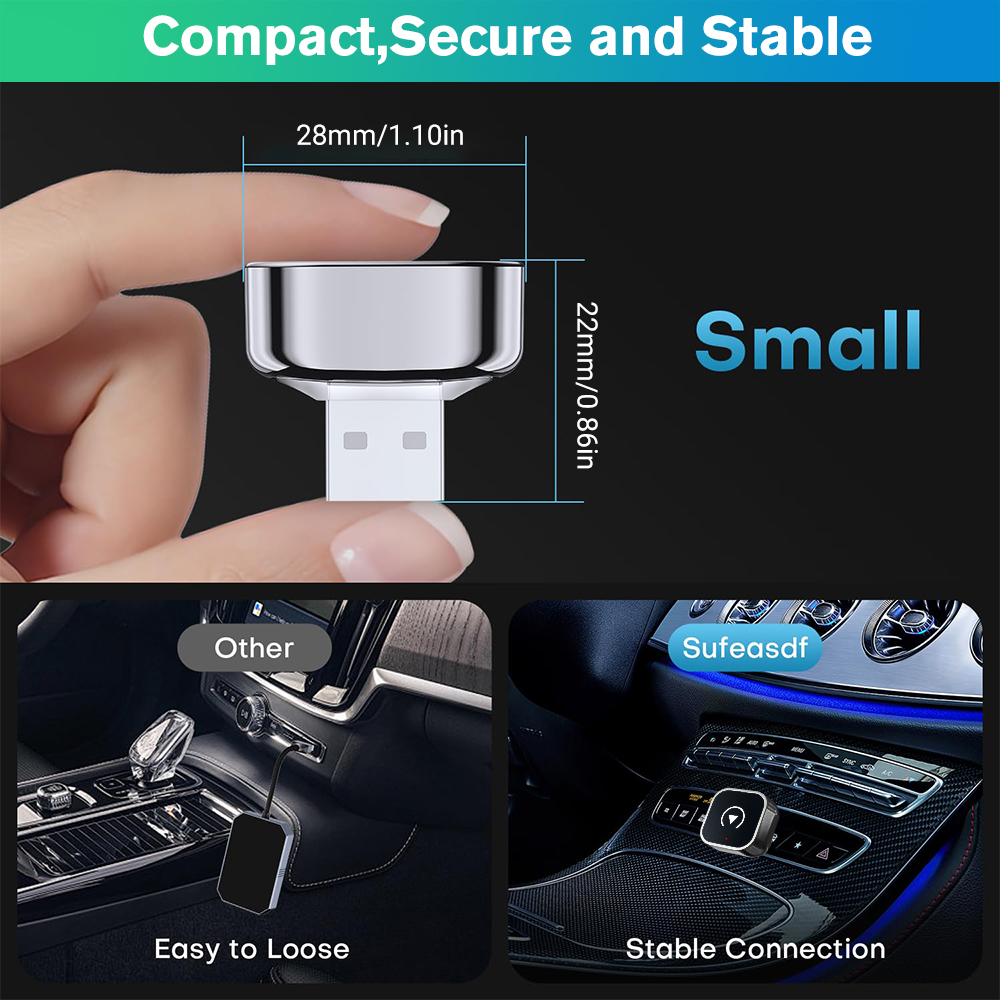 Mini Wireless Carplay Adapter  - Travel Plug Type C のレビューと価格