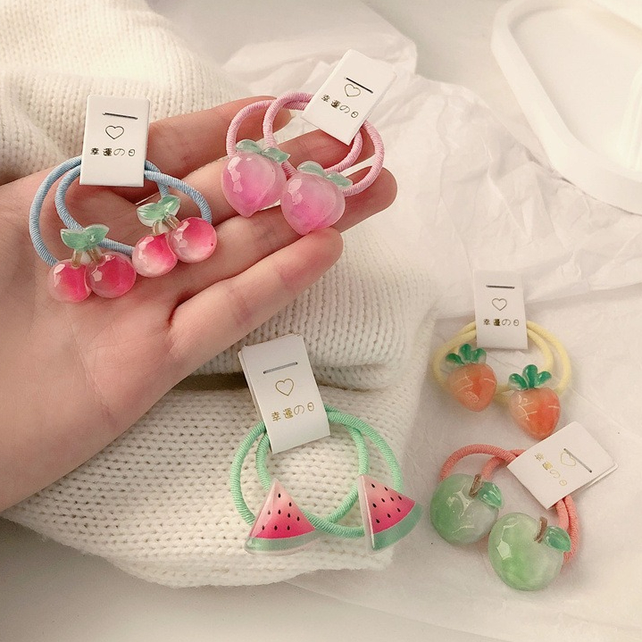 Kids Carrot Hair Ties 5 Pair N - Travel Accessories For 4 Year Old のレビューと価格