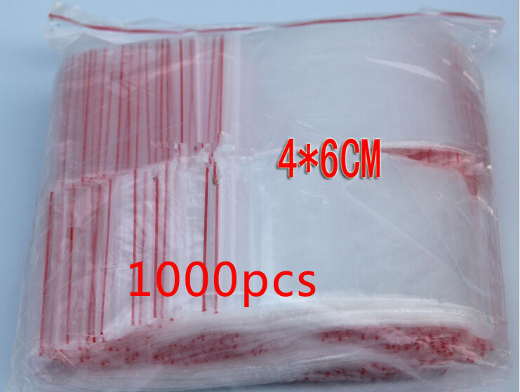1000pcs 4x6cm pe transparent t - Travel Ziplock Bags のレビューと価格