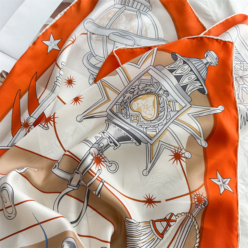 Luxury Brand Scarf Large Silk  - Travel Accessories Neck のレビューと価格