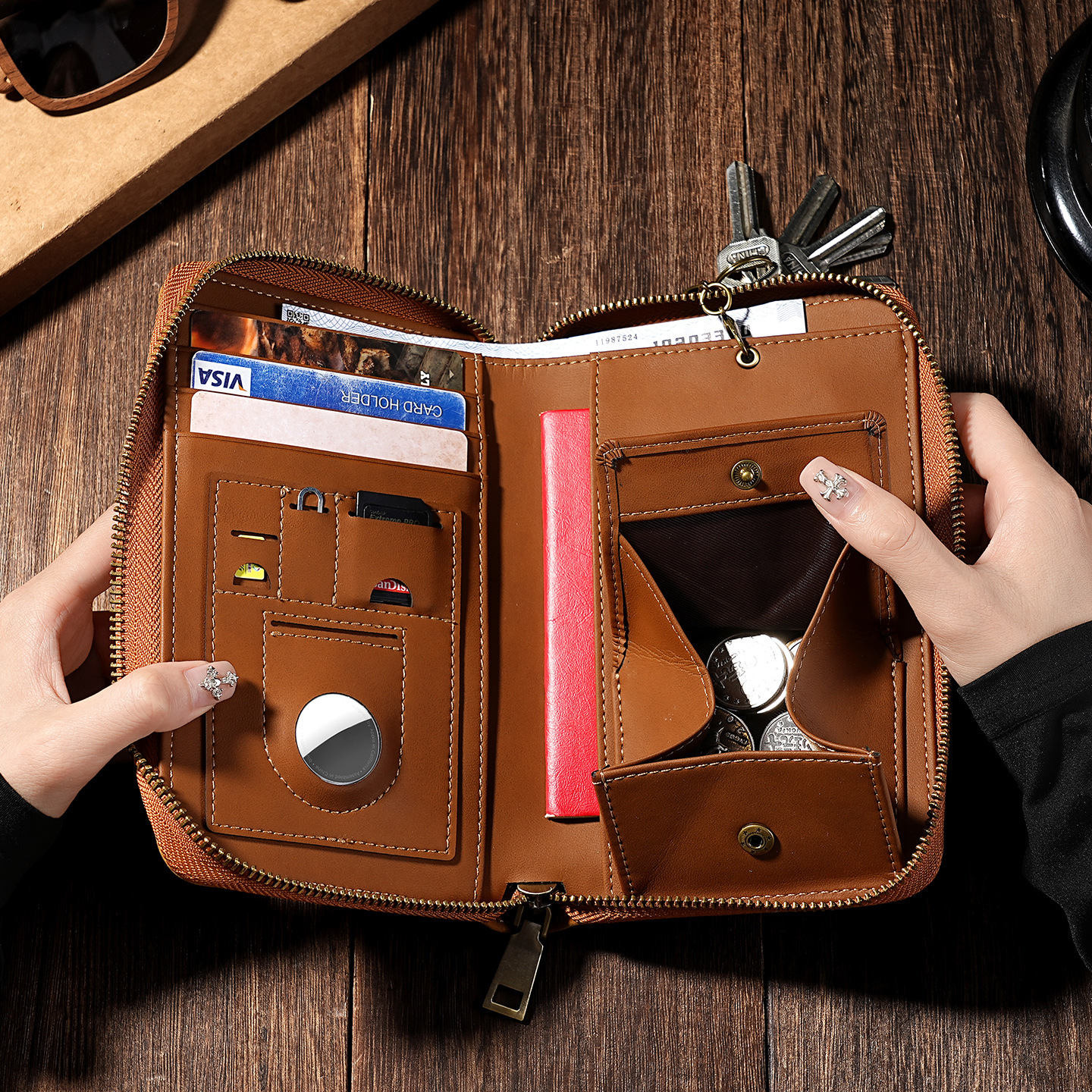 Men's Leather Passport Holders - Travel Accessories Neck のレビューと価格