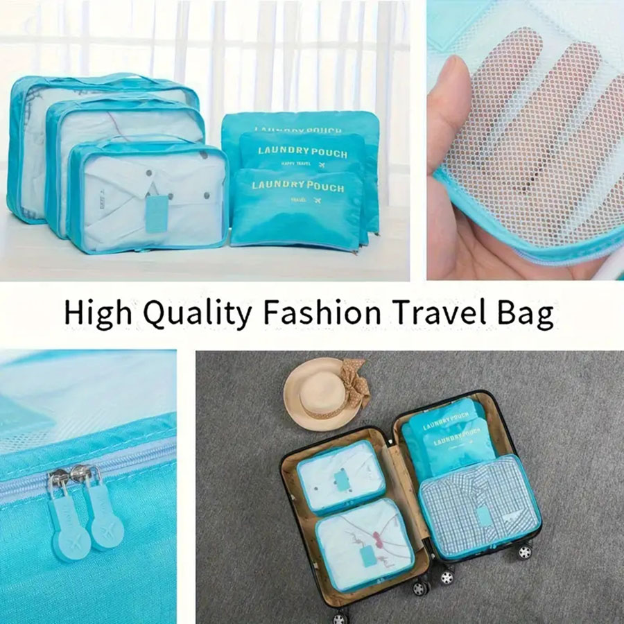 6pcs Travel Organizer Storage  - Travel Accessories Organiser のレビューと価格