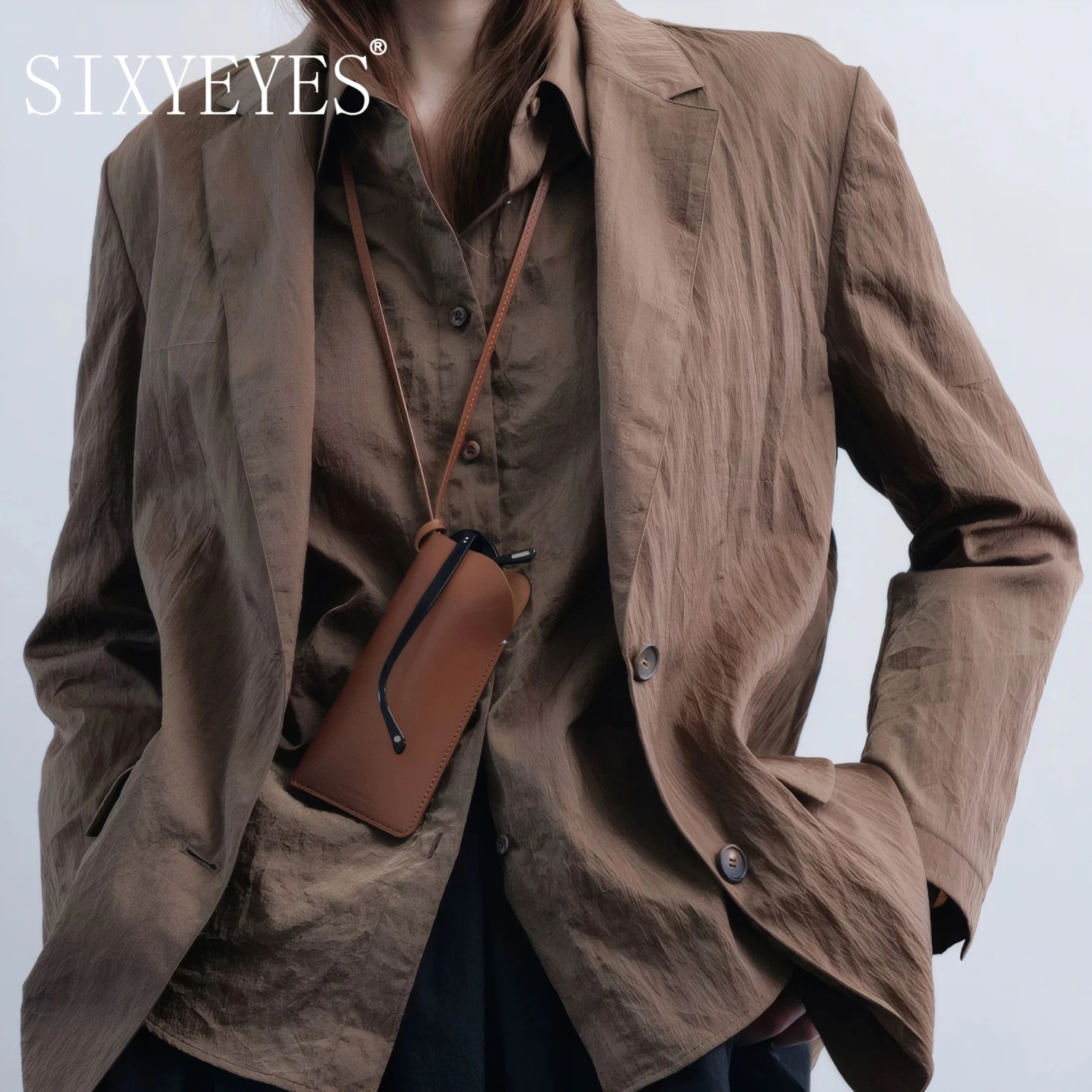 INS Fashion PU Leather Glasses - Travel Accessories Gifts For Men のレビューと価格