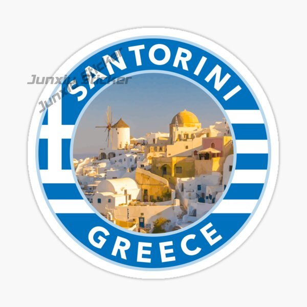 SANTORINI GREECE Car Stickers  - Travel Accessories Greece のレビューと価格
