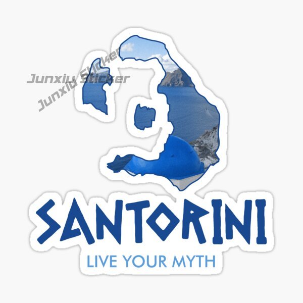 SANTORINI GREECE Car Stickers  - Travel Accessories Greece のレビューと価格