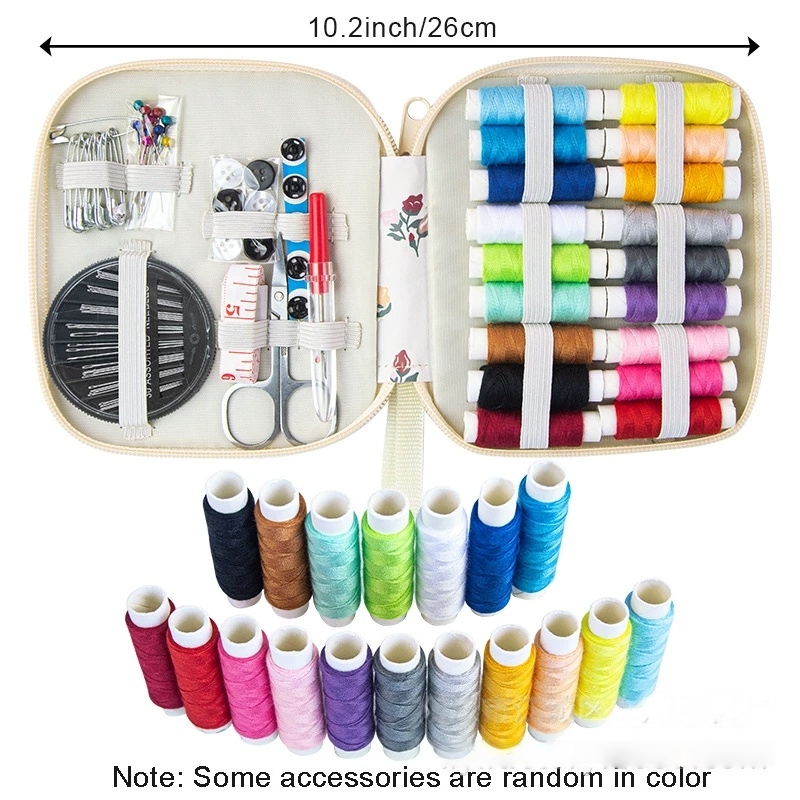 Mini Floral Sewing Kit Portabl - Travel Accessories To Sew のレビューと価格