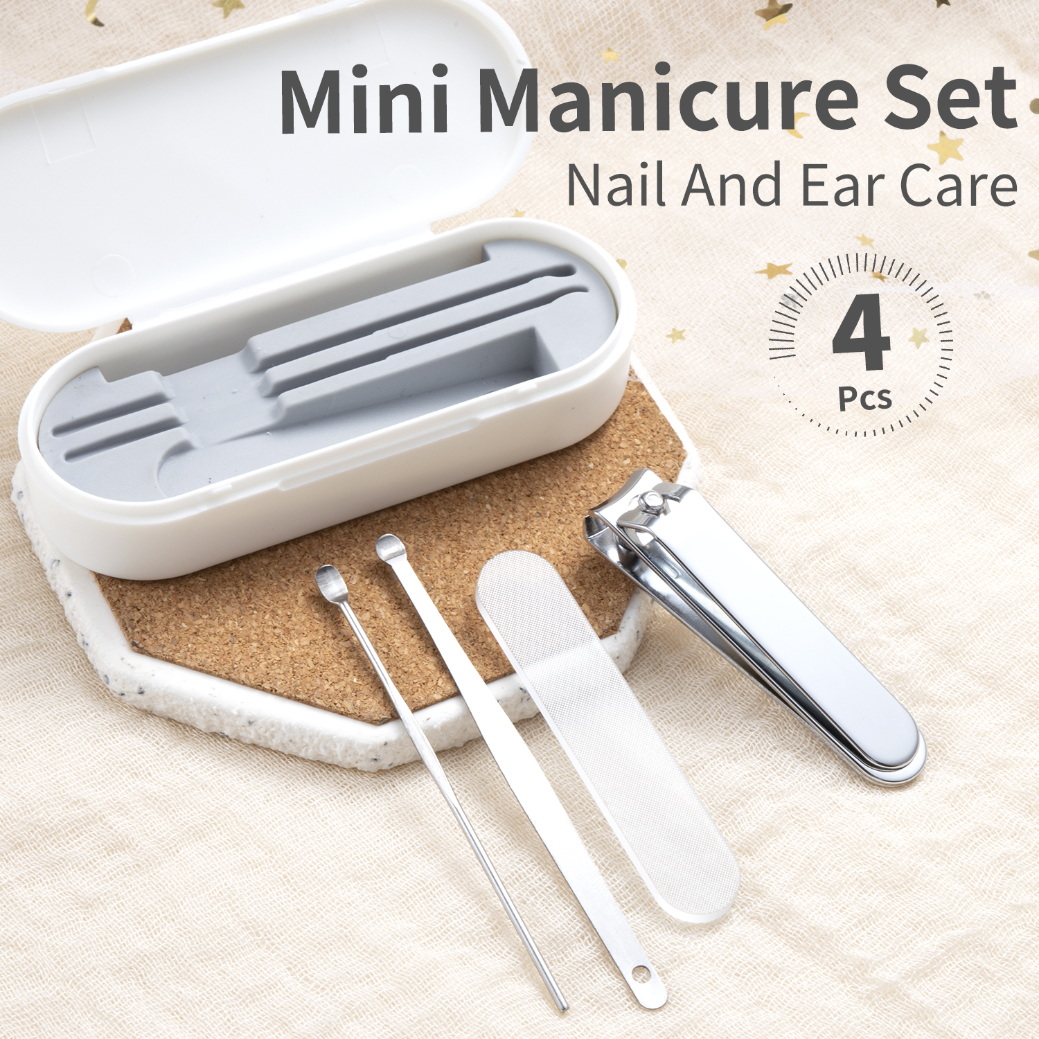 4PCS Nail Clipper Set Nano Gla - Travel Router Accessories のレビューと価格