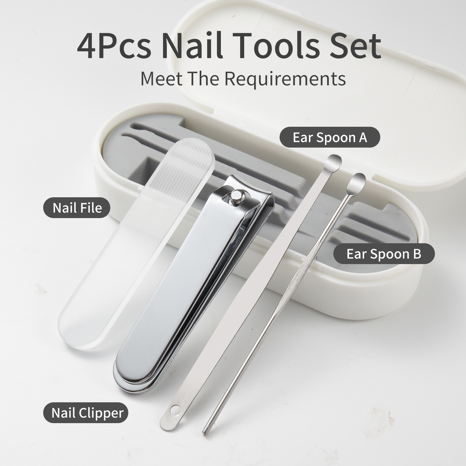 4PCS Nail Clipper Set Nano Gla - Travel Router Accessories のレビューと価格