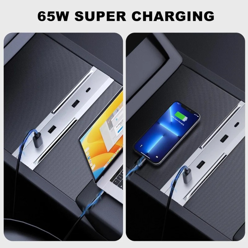 Center Console Car Adapter Mul - Travel Plug Type C のレビューと価格