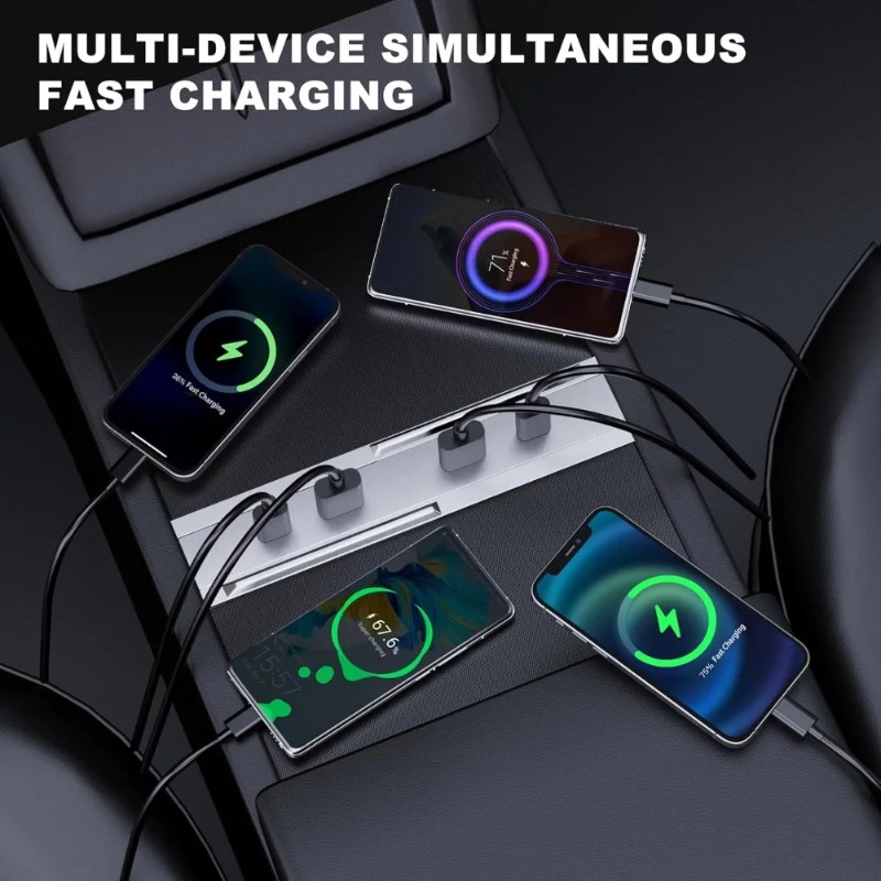 Center Console Car Adapter Mul - Travel Plug Type C のレビューと価格