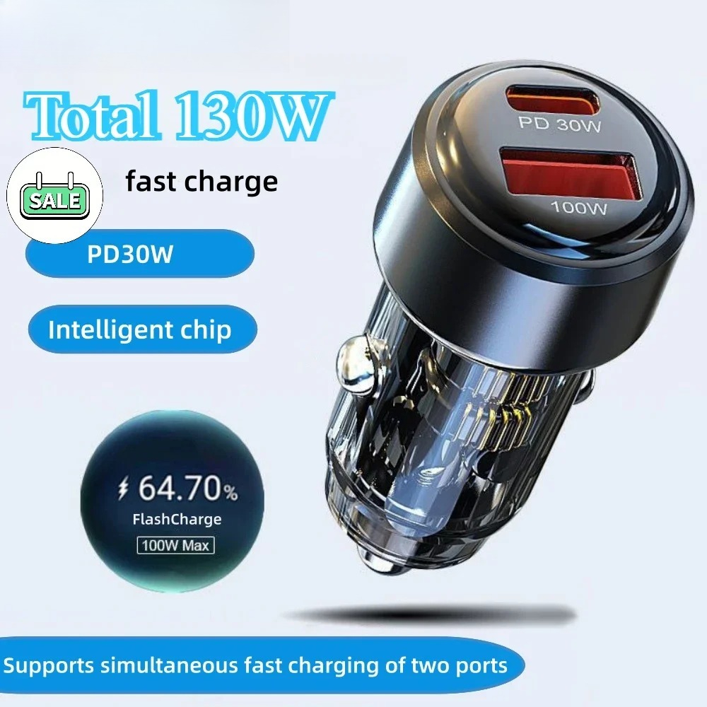 Total 130W USB Car Charger Ada - Travel Plug Type C のレビューと価格