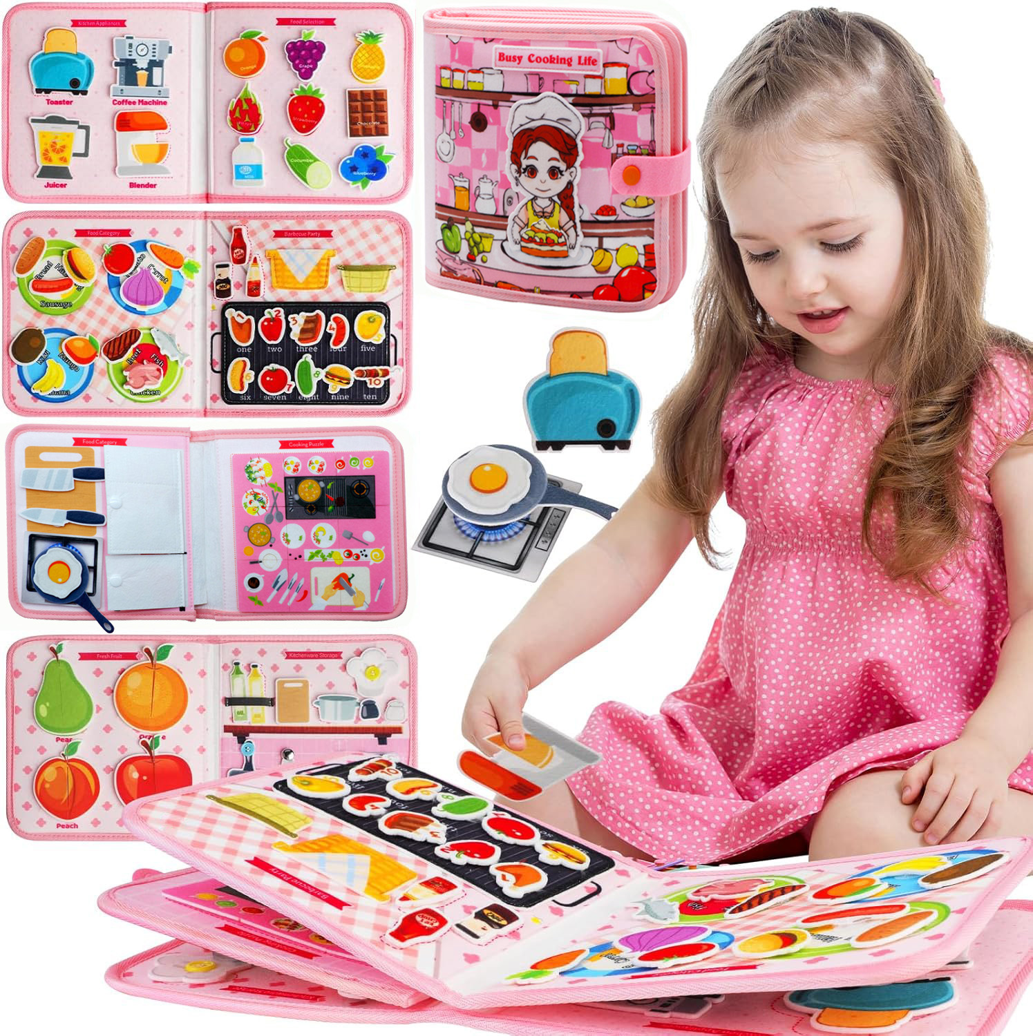 Toddler Busy Board Montessori  - Travel Accessories Toddler のレビューと価格