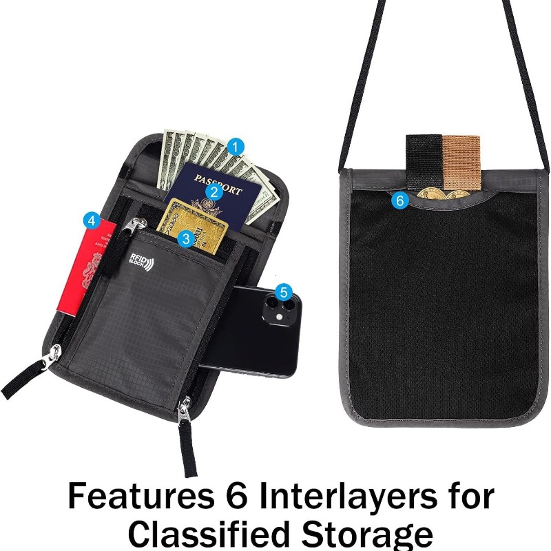 Travel Pouch Neck Wallet Famil - Travel Accessories Neck のレビューと価格