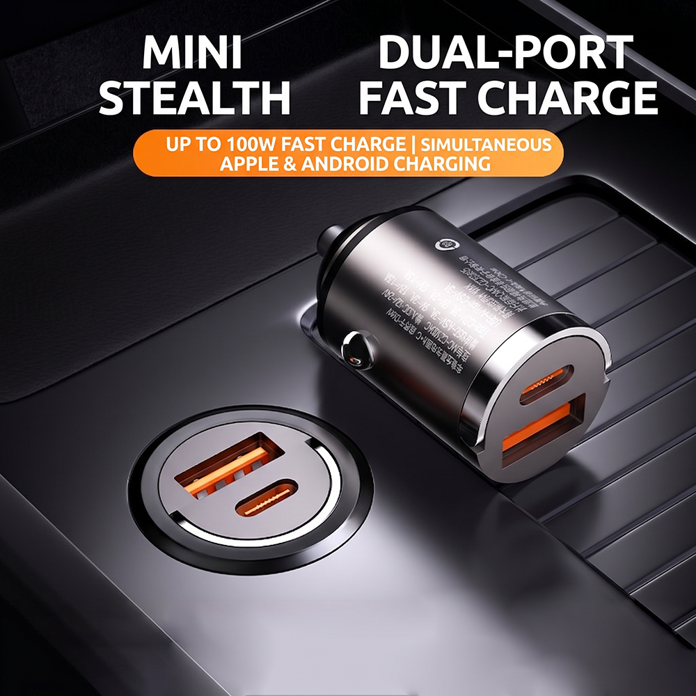 Stealth USB C Car Charger Dual - Travel Plug Type C のレビューと価格
