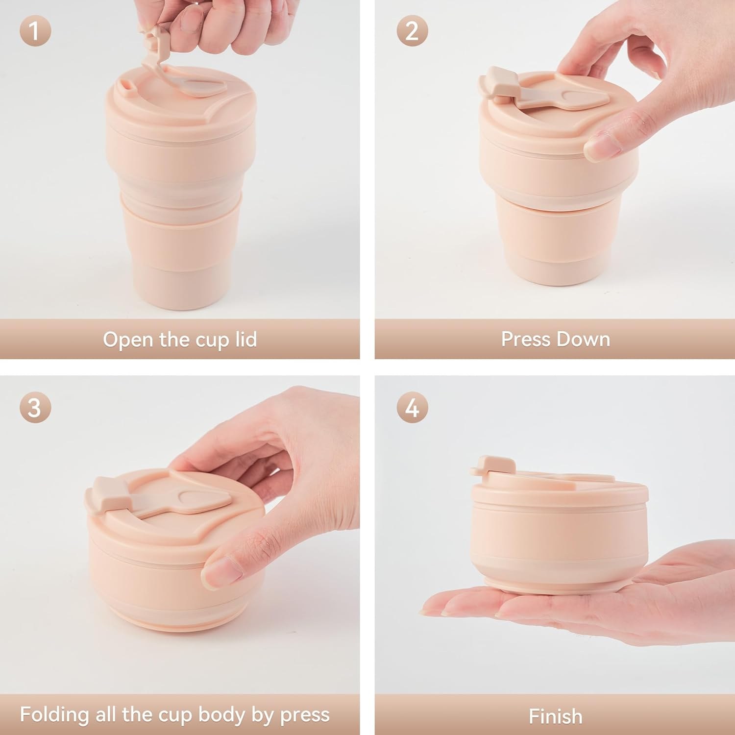 Collapsible Silicone Travel Cu - Water Bottle Collapsible のレビューと価格