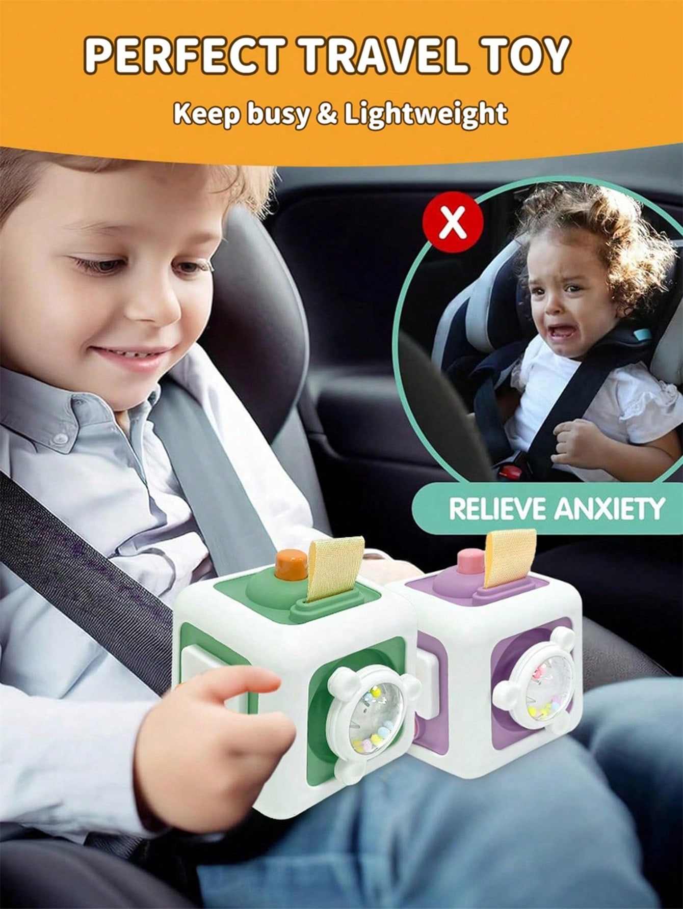 1pc Children's Busy Cube Senso - Travel Accessories Toddler のレビューと価格
