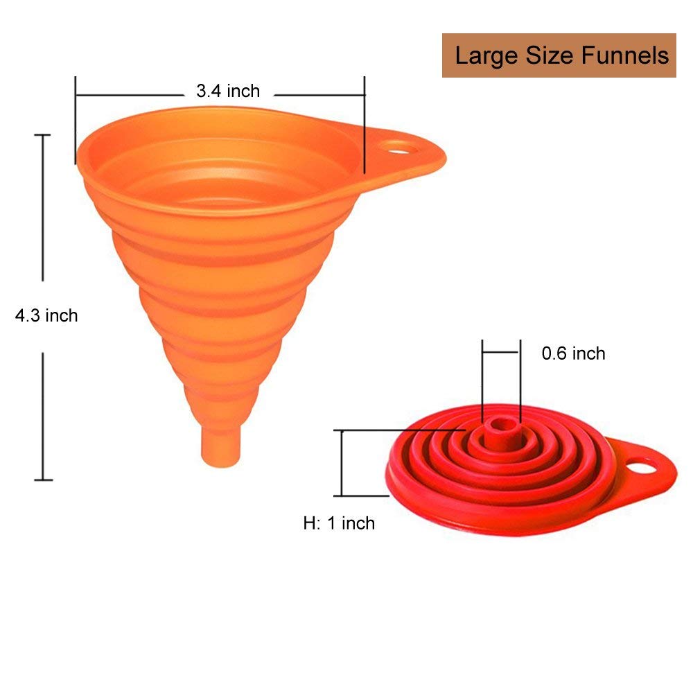 Collapsible Silicone Funnel Se - Water Bottle Collapsible のレビューと価格