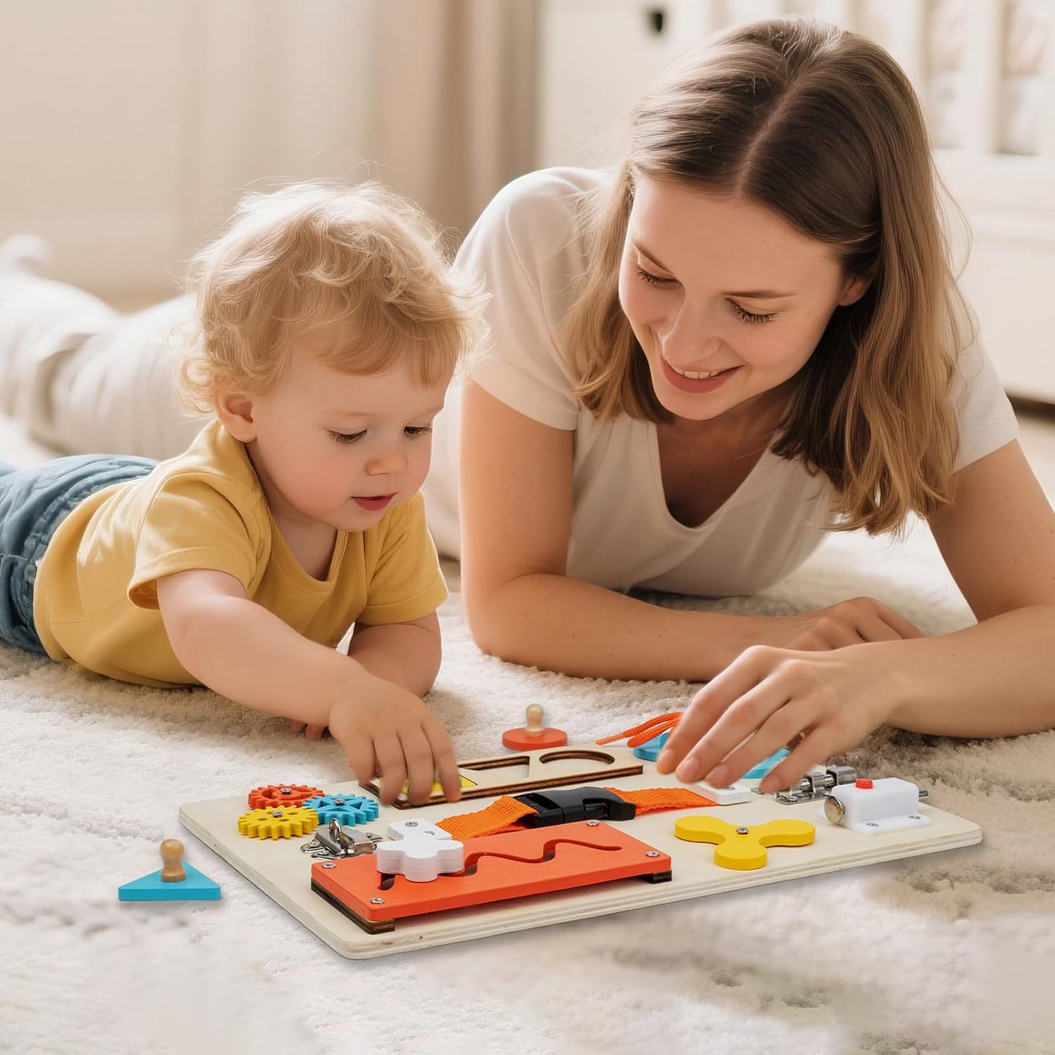 Montessori Busy Board for Todd - Travel Accessories Toddler のレビューと価格