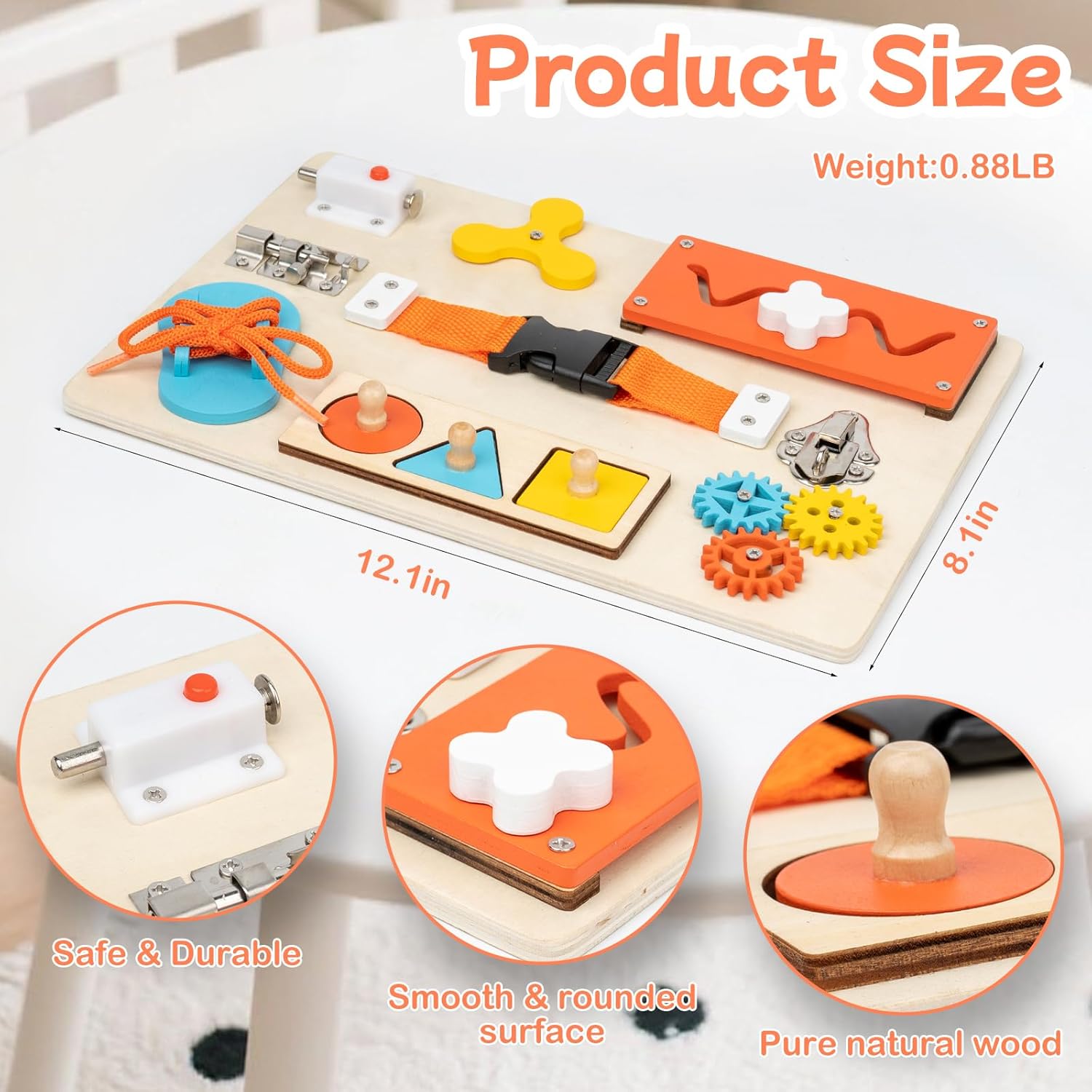 Montessori Busy Board for Todd - Travel Accessories Toddler のレビューと価格