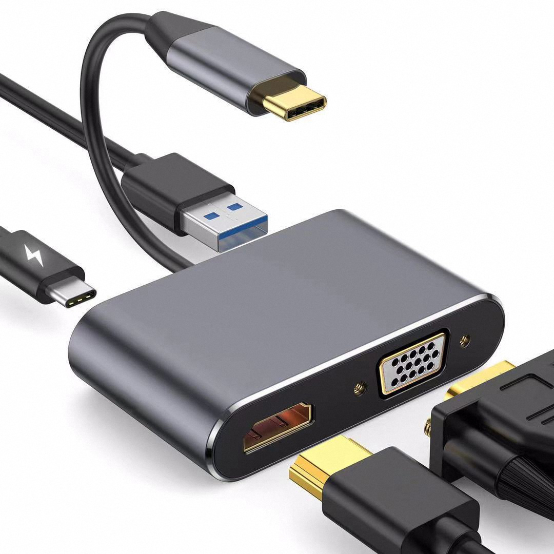 4K USB Type C to VGA 1080P USB - Travel Plug Type C のレビューと価格